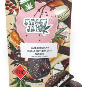 Dark Chocolate Birthday Cake Cookies – Sweet Jane