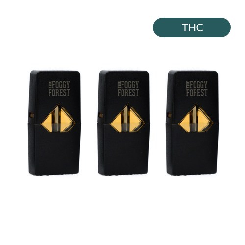 THC Fog Pods compatible with JUUL – 3 pack – 0.7 ml – Foggy Forest
