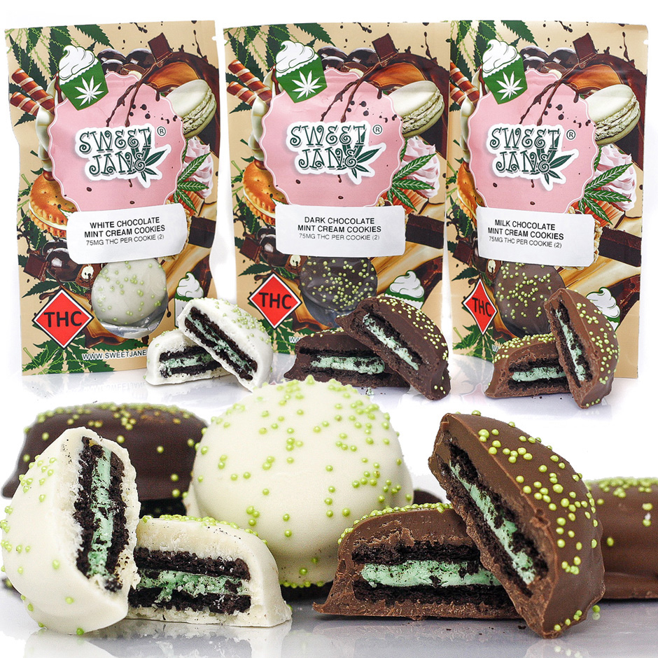 Chocolate Mint Cream Cookies (Milk/White/Dark) – Sweet Jane