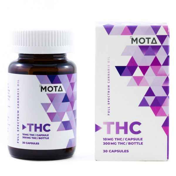 MOTA THC CAPSULES 10MG THC (300mg THC per bottle)