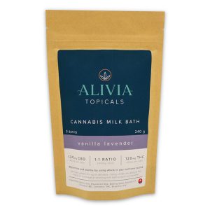 Cannabis Milk Bath 1 to 1 – Vanilla Lavender (240g) – ALIVIA