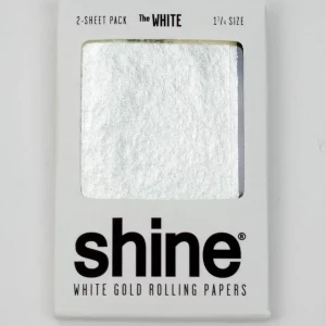 Shine White Gold 2-Sheet – Rolling Paper