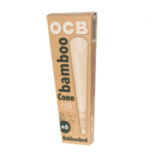 OCB 1¼ Bamboo Pre-Rolled Cones – 6 Cones per Pack