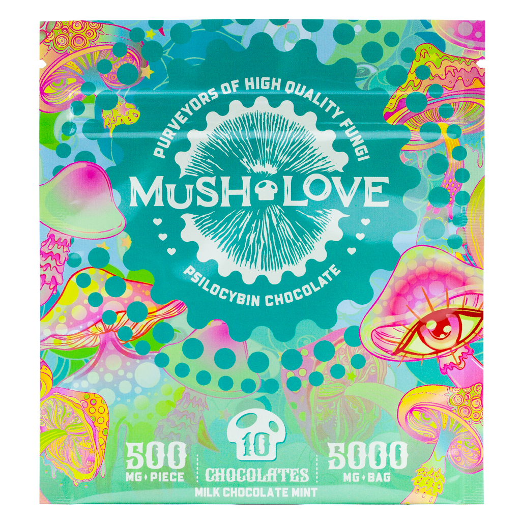 Mush Love Mushroom Chocolates – Mint – 5g