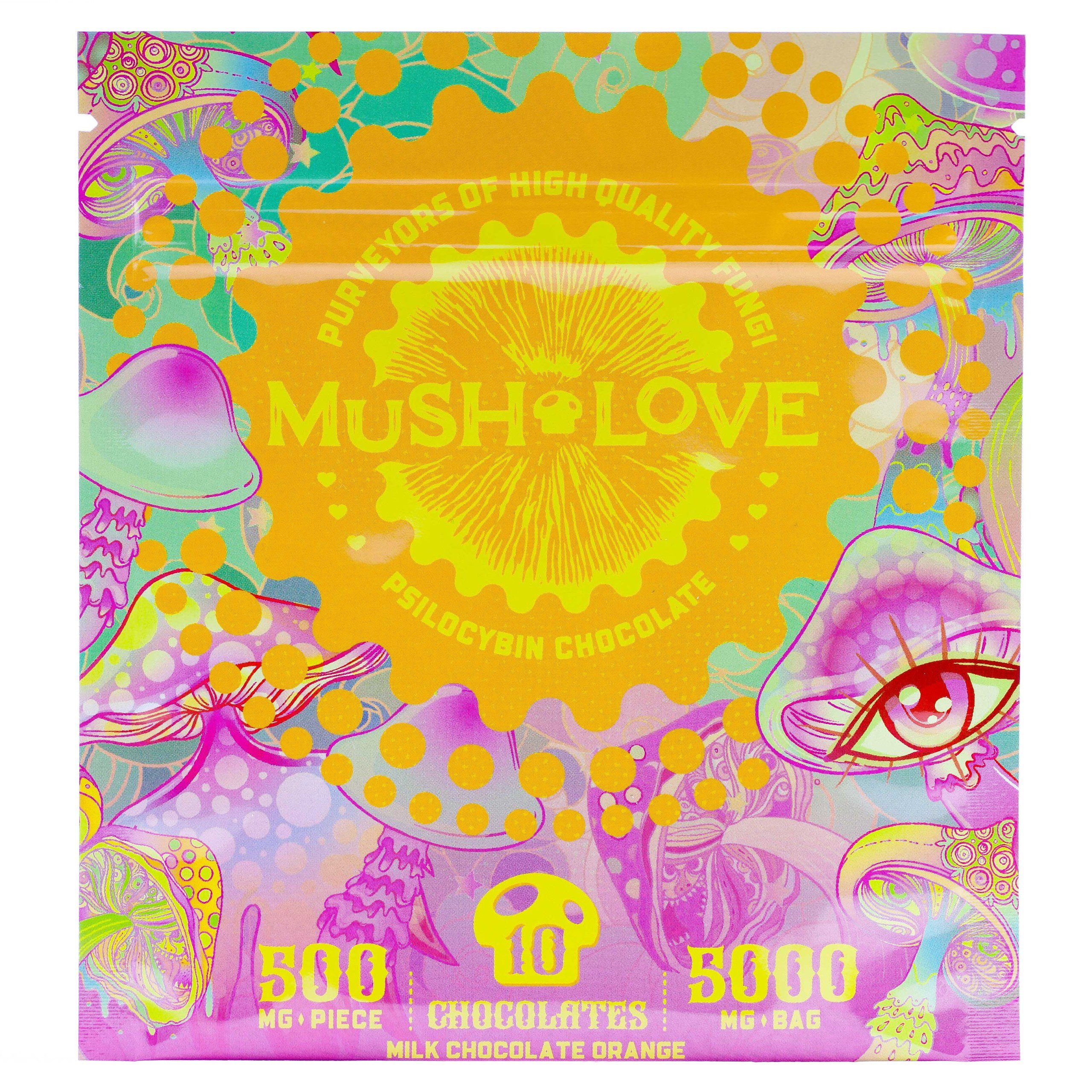 Mush Love Mushroom Chocolates – Orange – 5g
