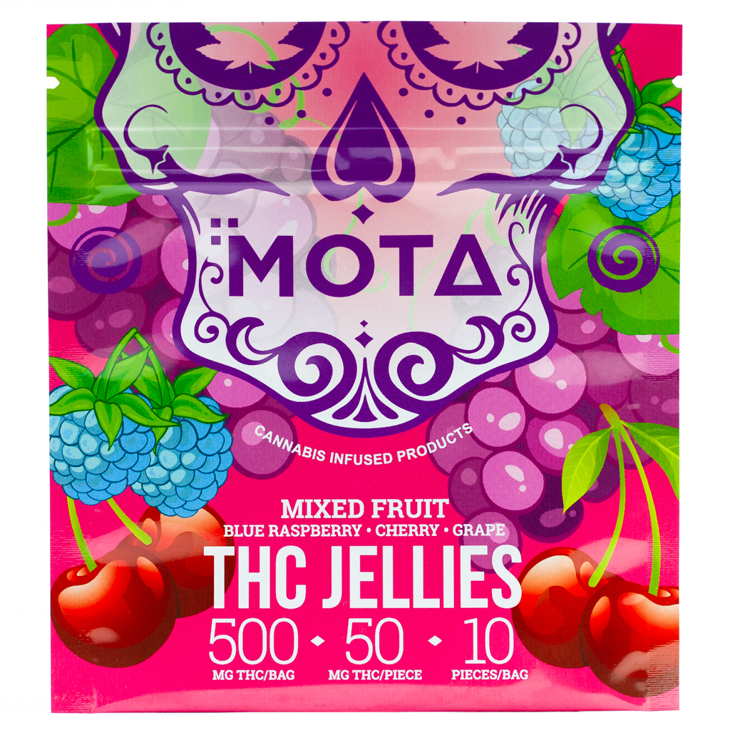 Mixed Fruit Jellies – 500mg THC – Mota