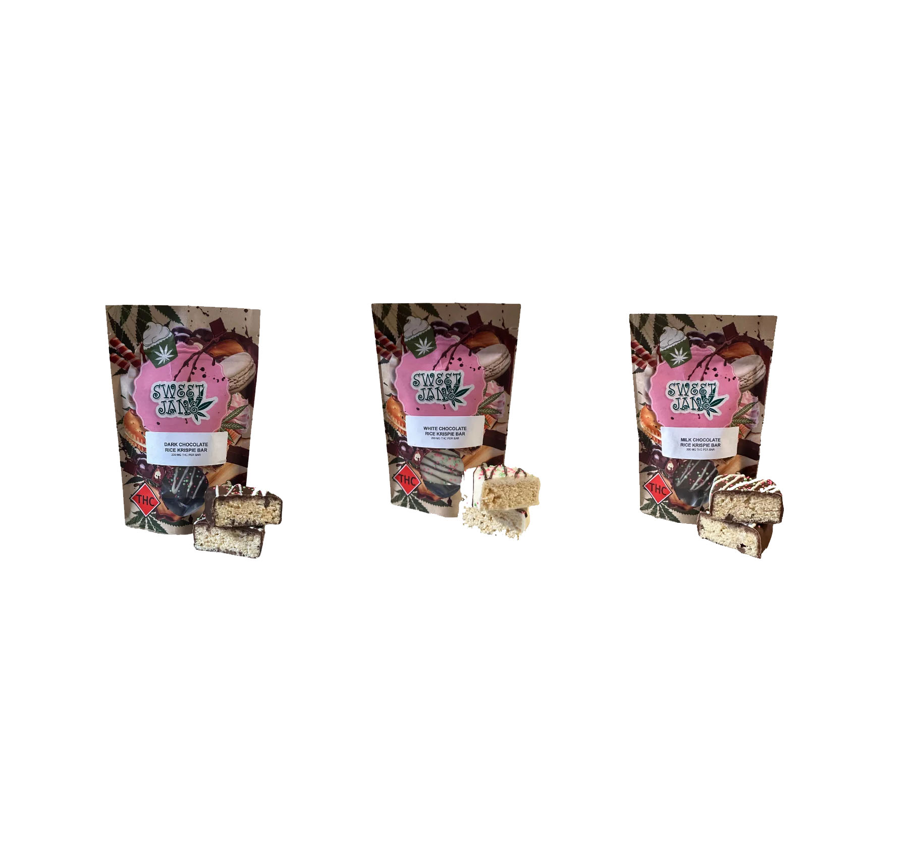 Chocolate Krispie Square – (Dark/Milk/White) – Sweet Jane